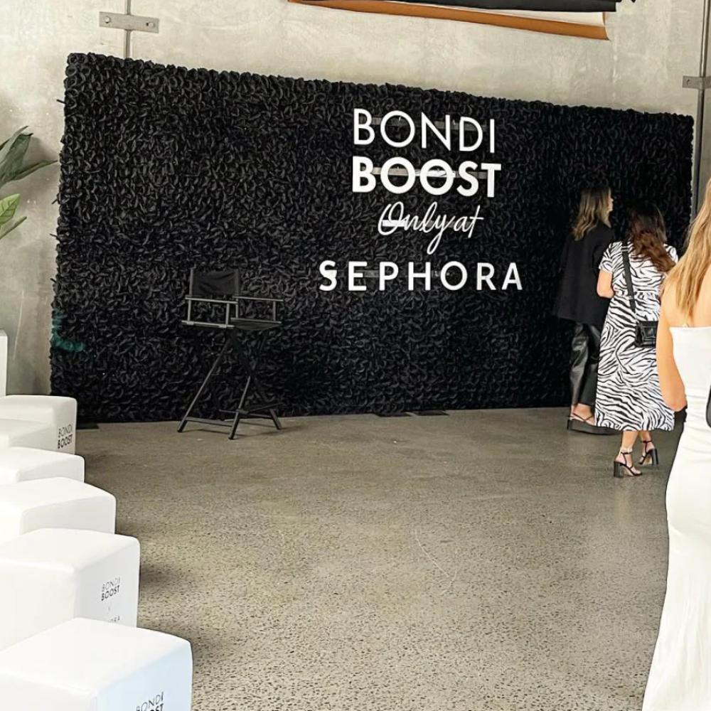 Black Rose Flower Wall Backdrop (2.5m)