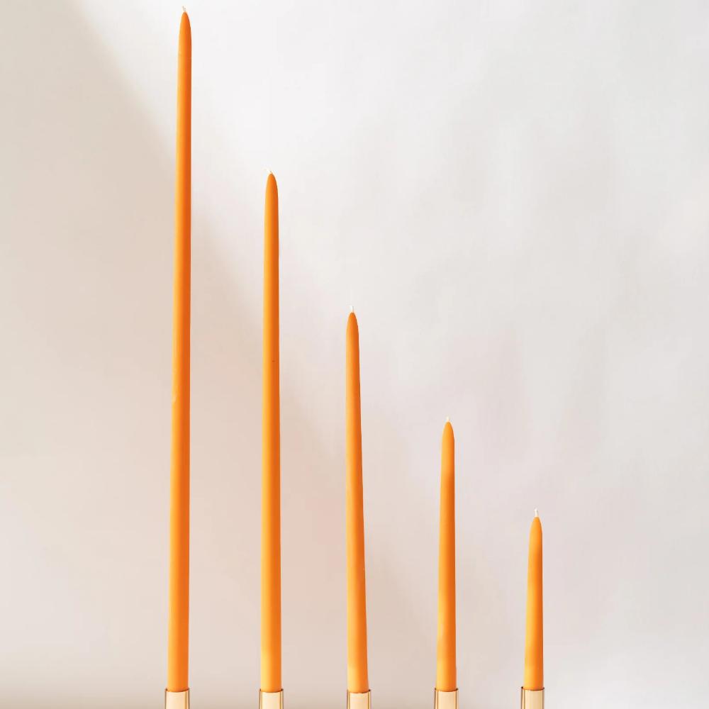 Valencia Orange Taper Candles