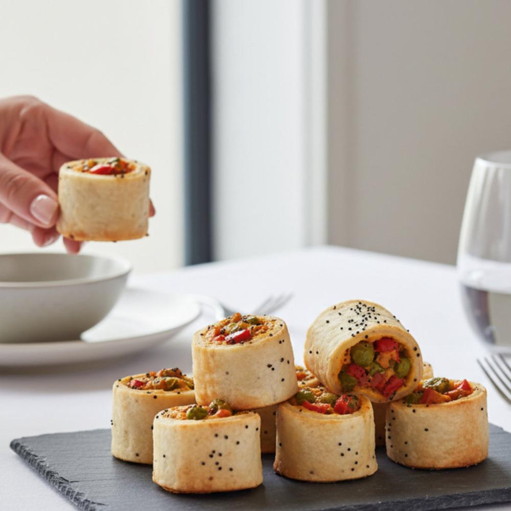 Mediterranean Spiced Vegetable Roll – Vegetarian Catering