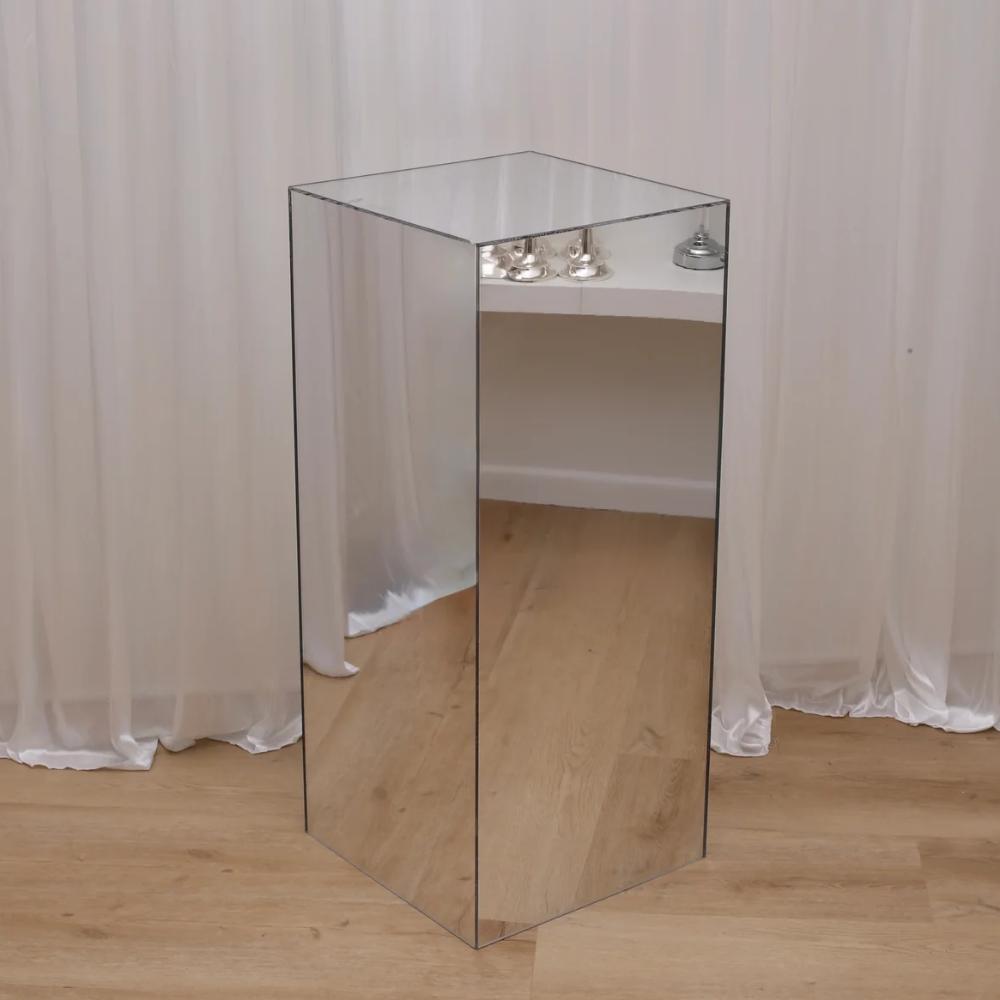 Colette Plinth Mirrored - 95cm High