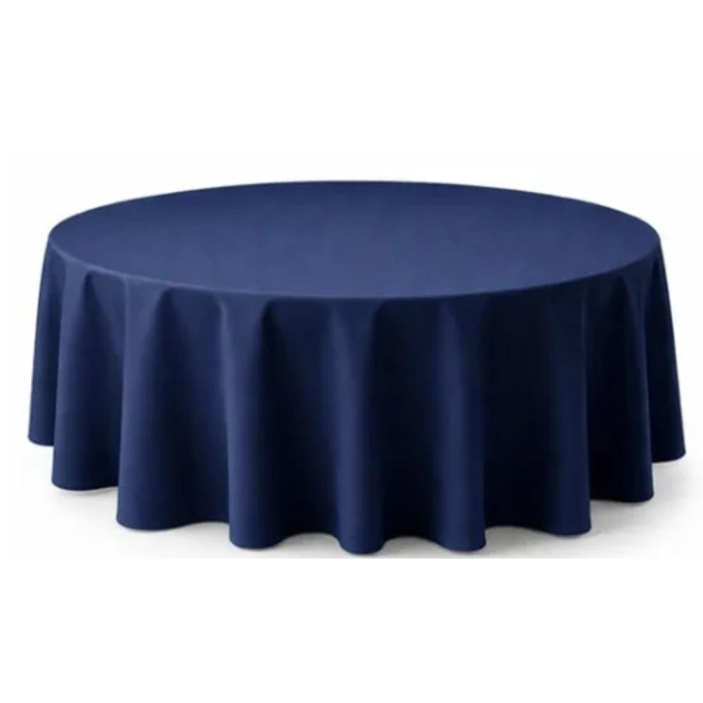 Tablecloth Navy Blue 305cm Round  (Commercial Grade, Laundered including professional pressing)