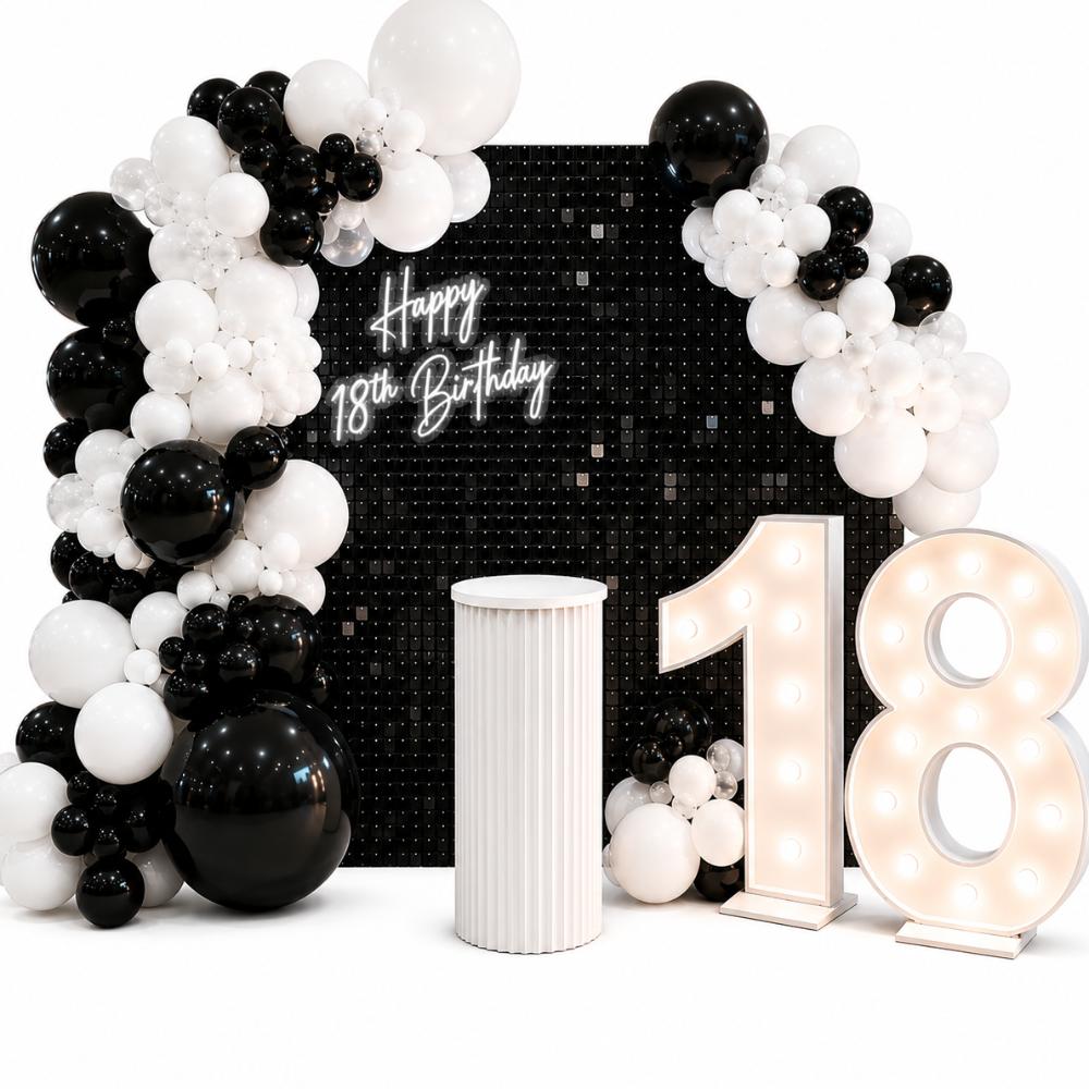 Backdrop - Black and White Large Backdrop Display
