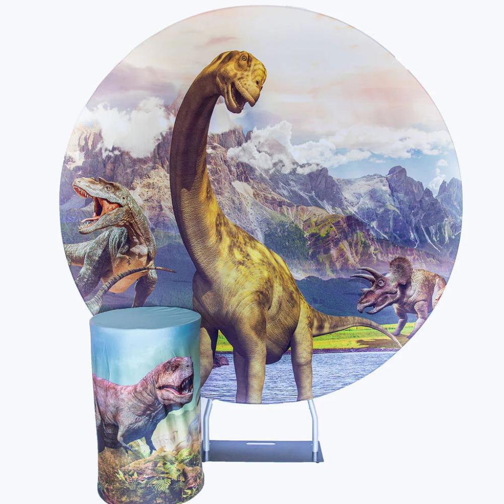 Dinosaur Round Backdrop package
