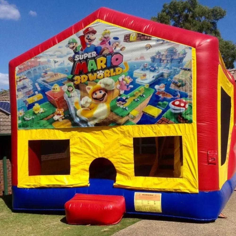 Super Mario Medium Banner Jumping Castle
