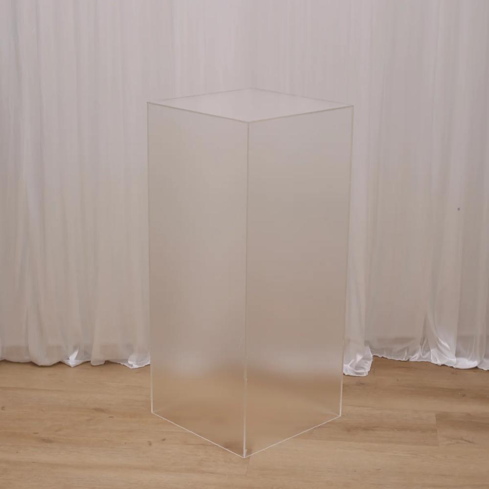 Colette Plinth Frosted - 95cm High