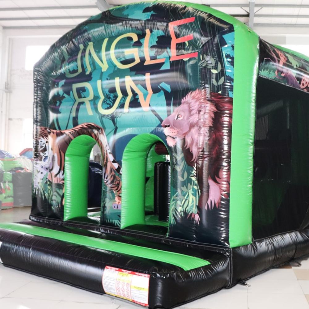 Jumping Castle - Jungle Run Obstacle course 13m Long