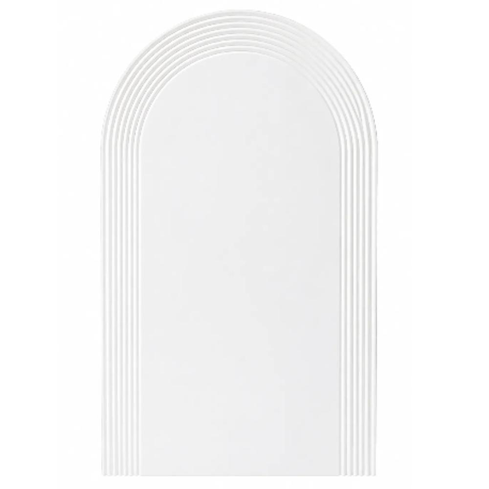 Backdrop - White 2 meters high Ribbed Edge Arch Backdrop MDF