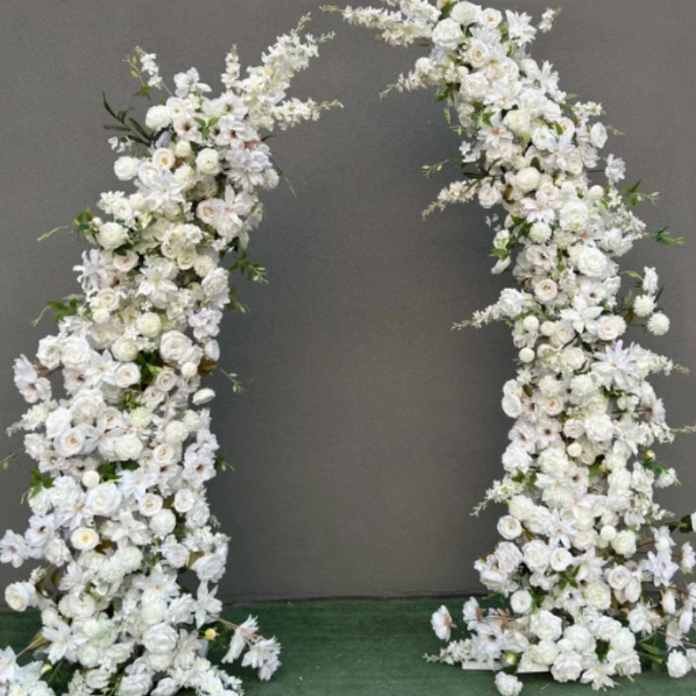 Dual Flower Arch- White