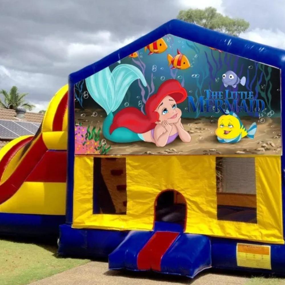 The Little Mermaid Large Banner Jumping Castle