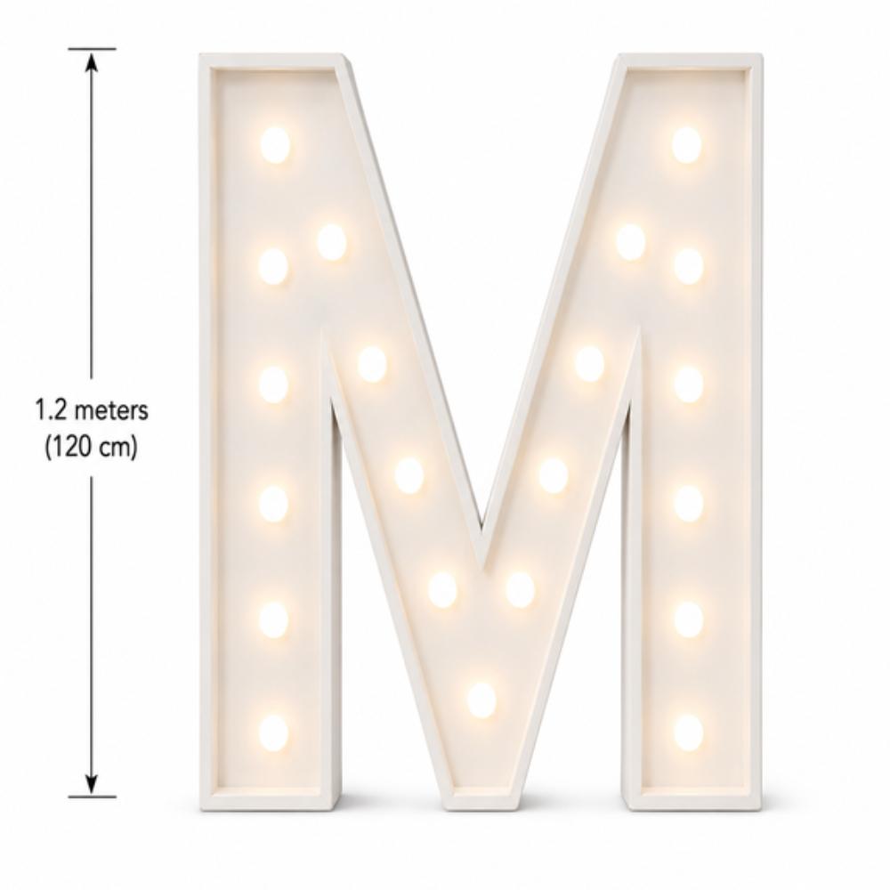 LED 1.2m Light Up Letter 'I' White