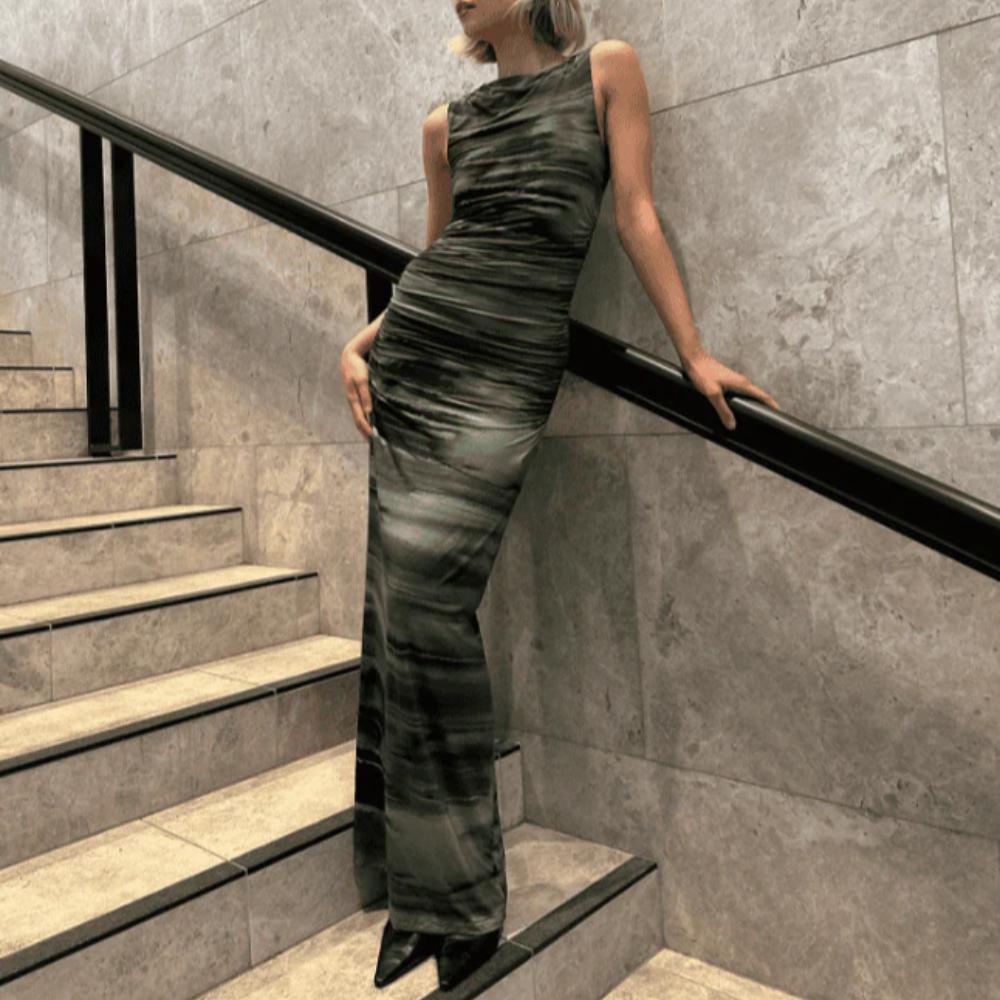 Kookai Harper Maxi Dress - Khaki Size 6