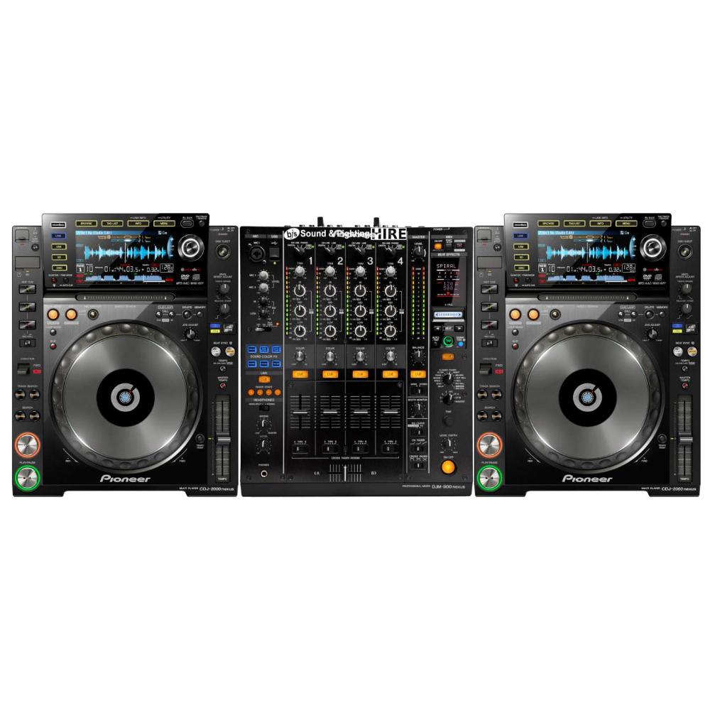 Pioneer DJ System 2x CDJ2000NXS + DJM900NXS