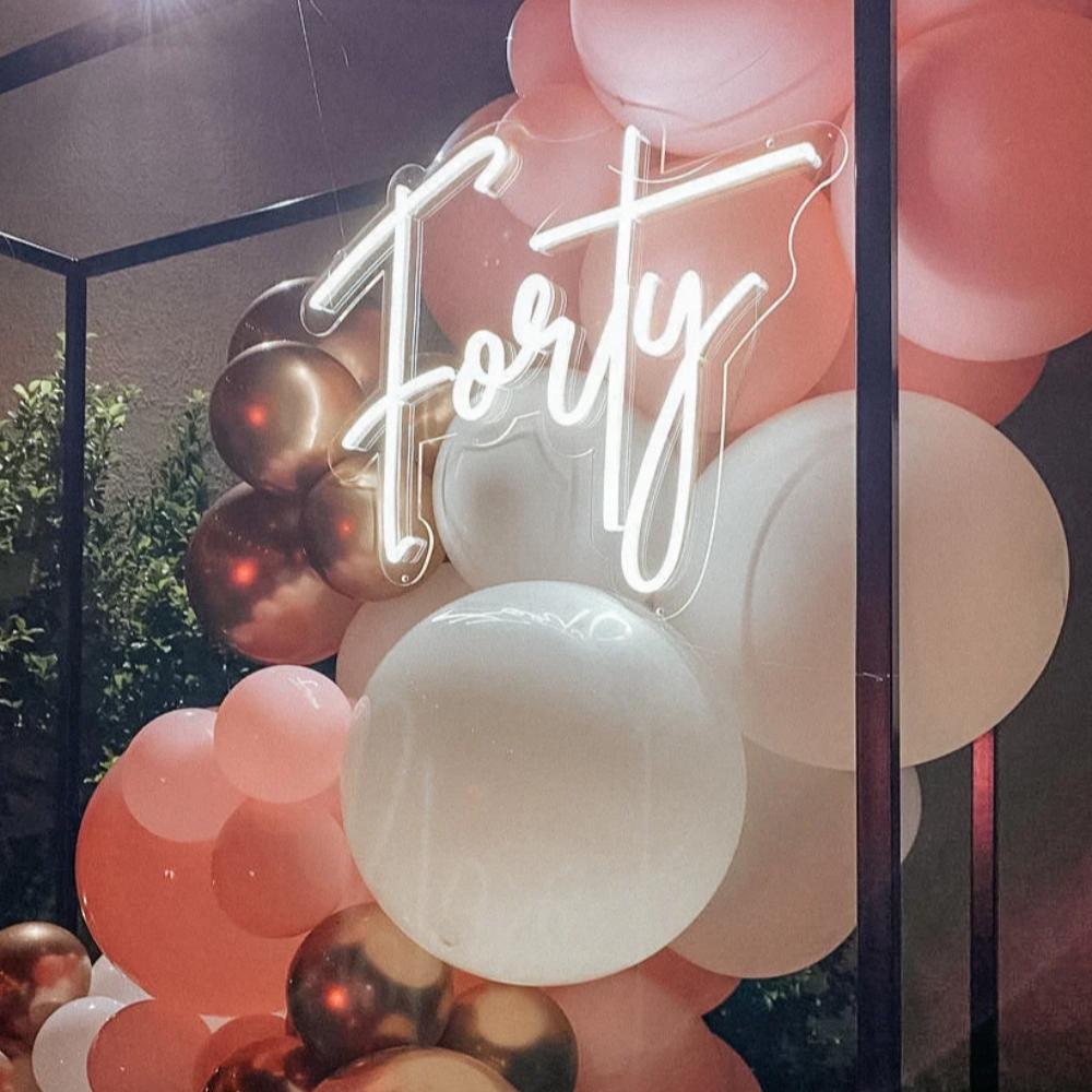 Forty Neon Sign