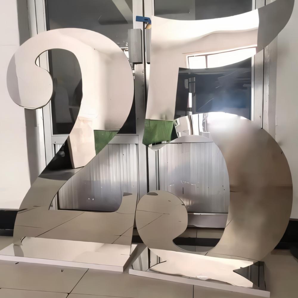 Large Standing Numbers - Silver