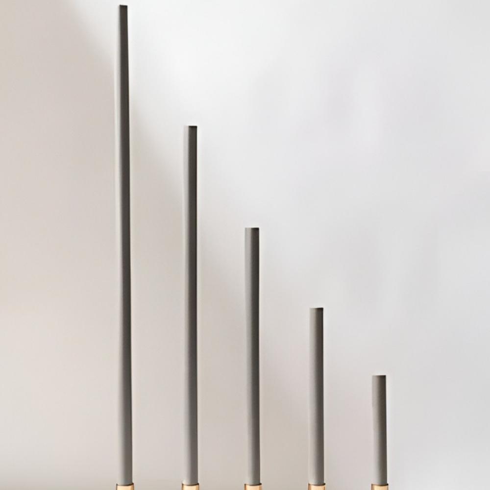 Dove Grey Cathedral Candles