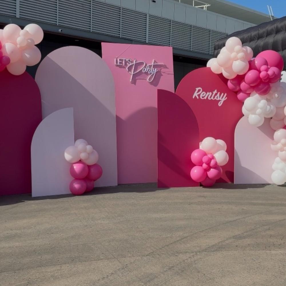 Custom Deluxe Backdrop and Balloon Garland Package