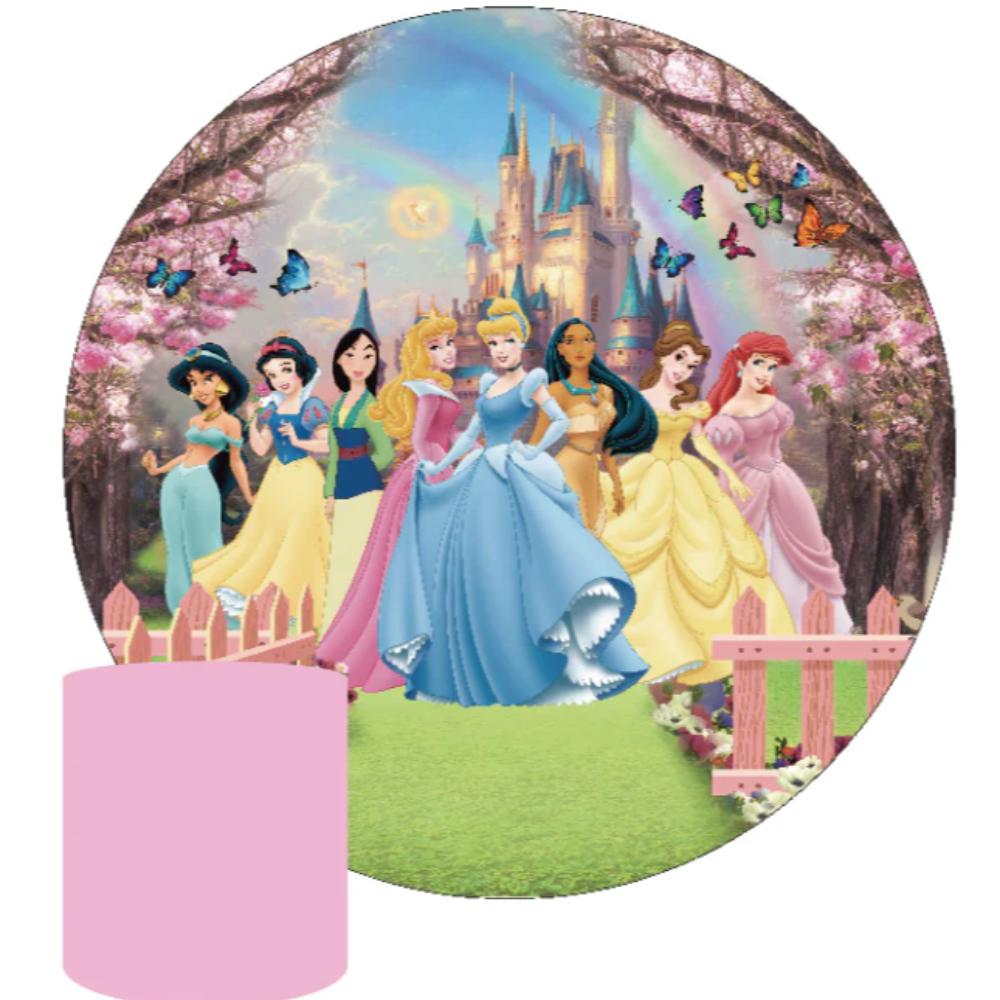 Disney Princess Round Backdrop package