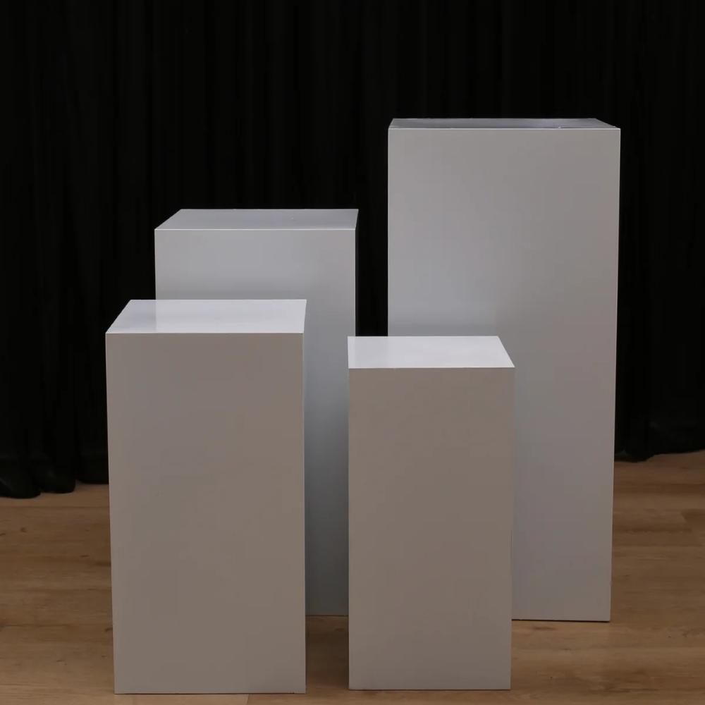 Frances Plinth White - 40cm High