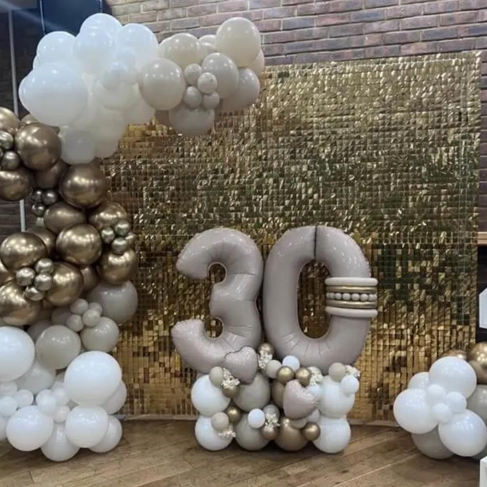 Shimmer Wall Backdrop Gold Option 4