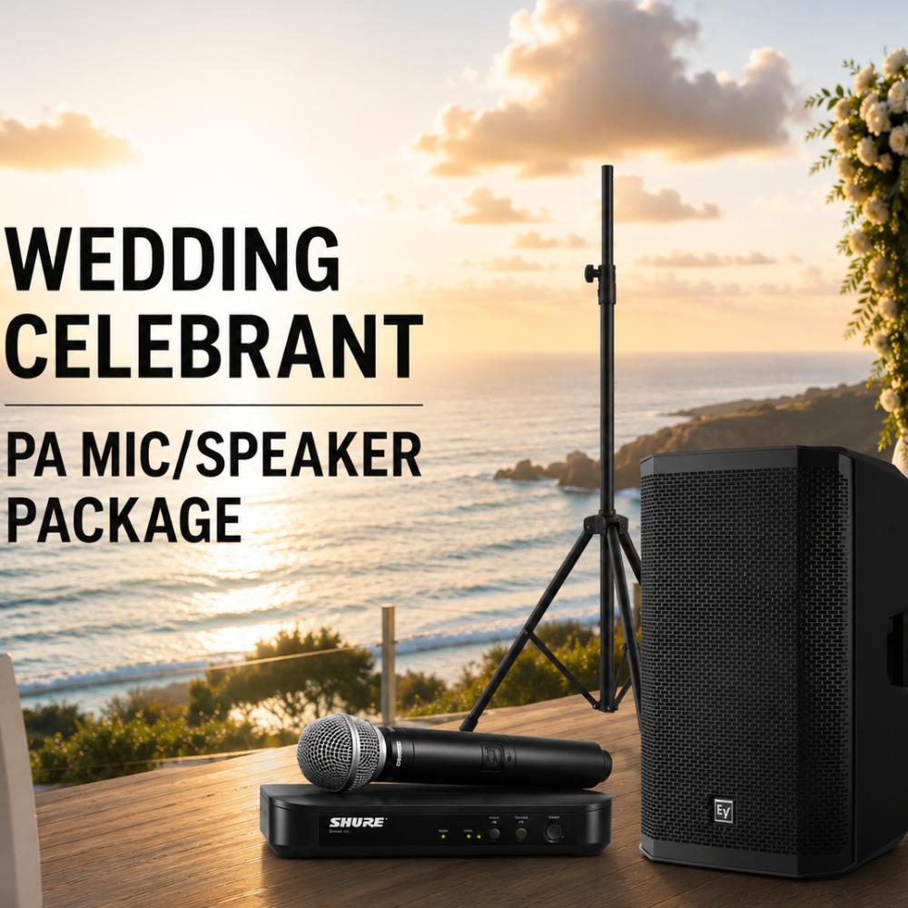 Wedding Celebrant PA Mic/speaker package