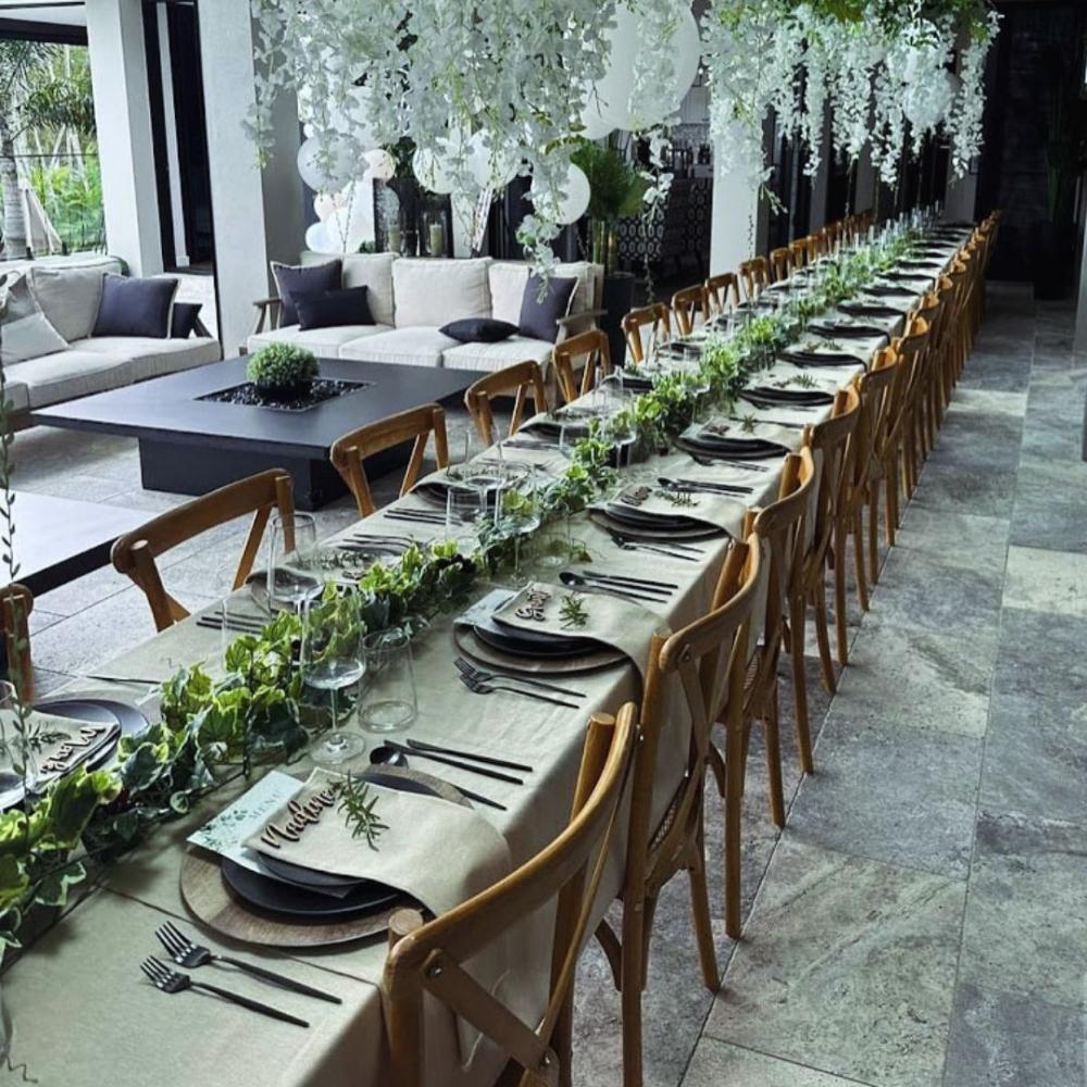 2.4M long trestle table