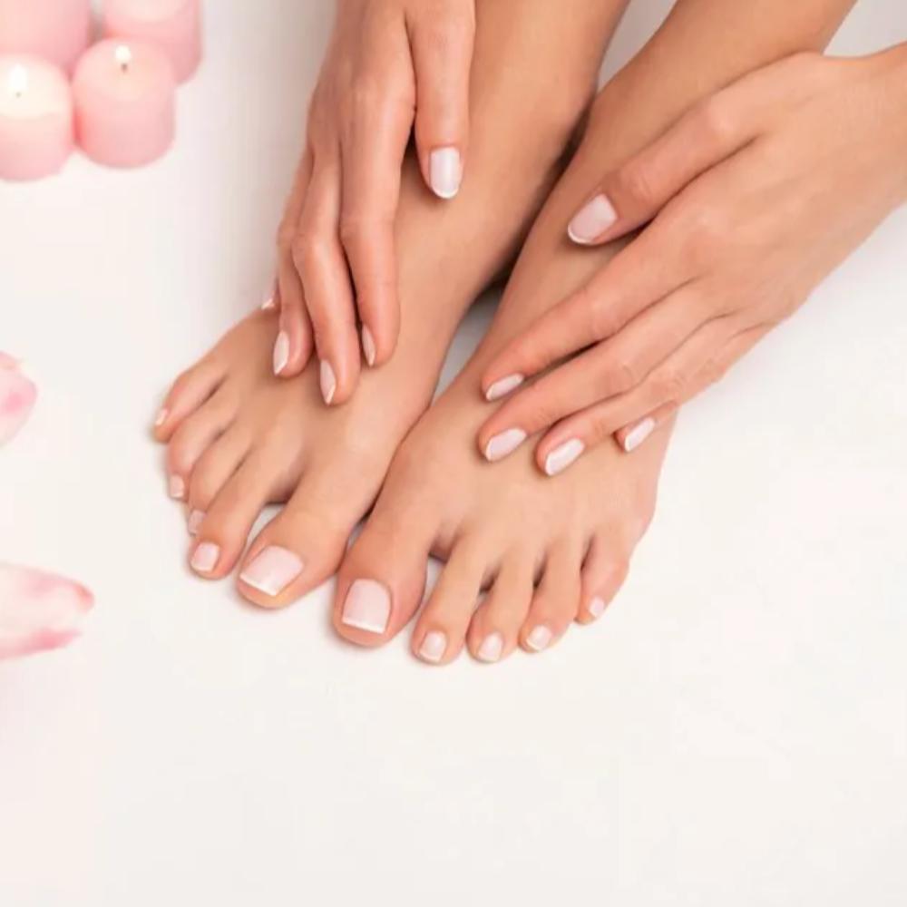 Pedicure with extra treatment for hard skin removal