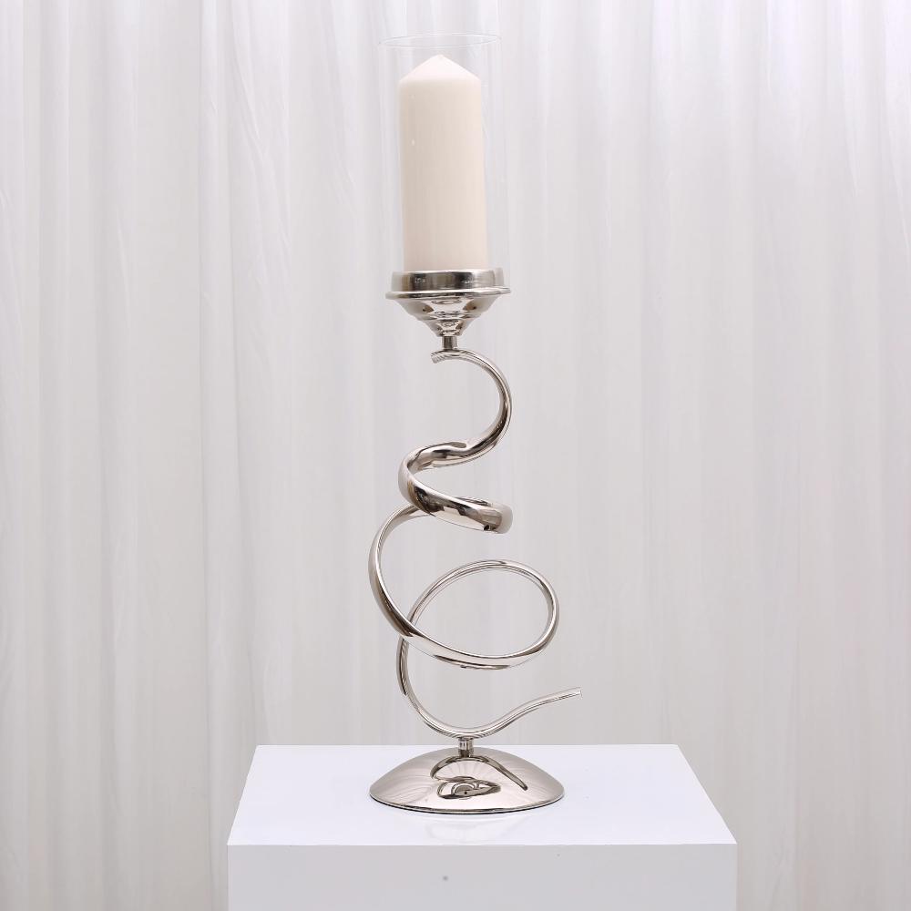 Vivienne Candlesticks - Large/Silver