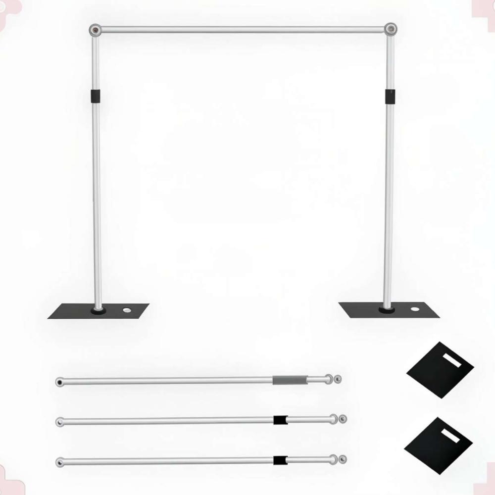 Adjustable Telescopic Backdrop Stand - 3mts
