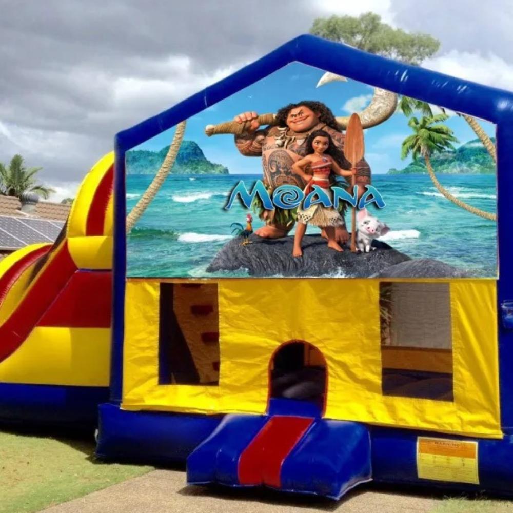 Moana Large Banner Jumping Castle