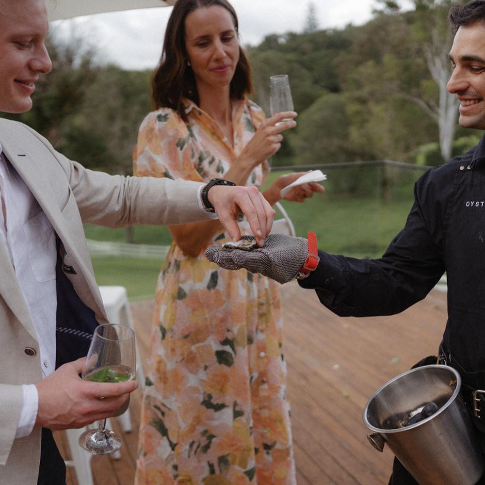Roaming Oyster Shucking and Caviar (91-130 guests Oysters + caviar)