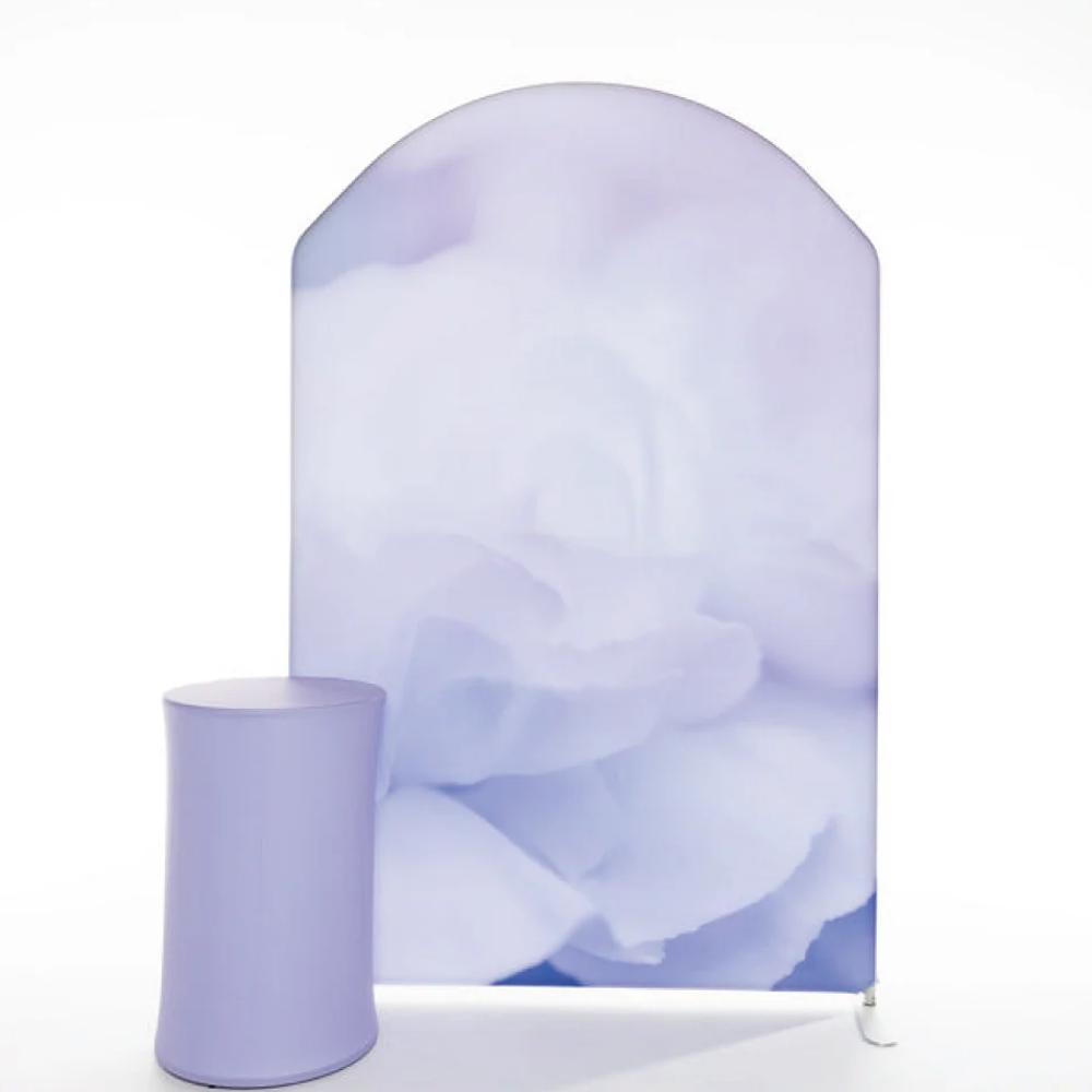 Purple Floral Arch backdrop package