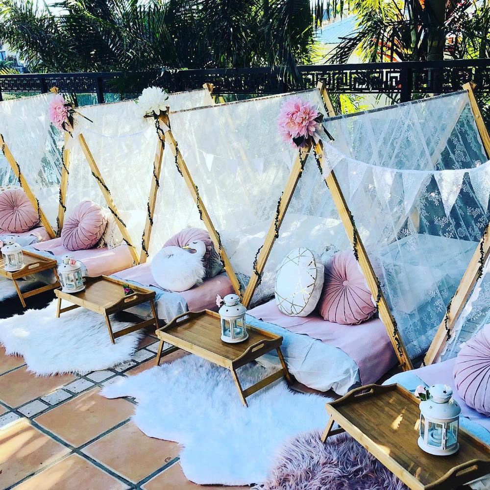 Teepee sleepover package x 7 (with setup)