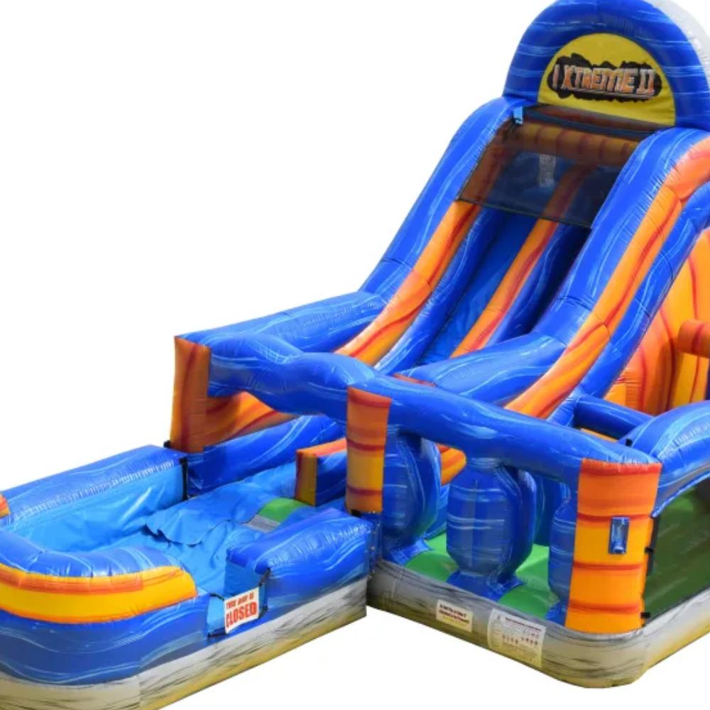 Extreme 2 Obstacle Double Slide Combo Inflatable
