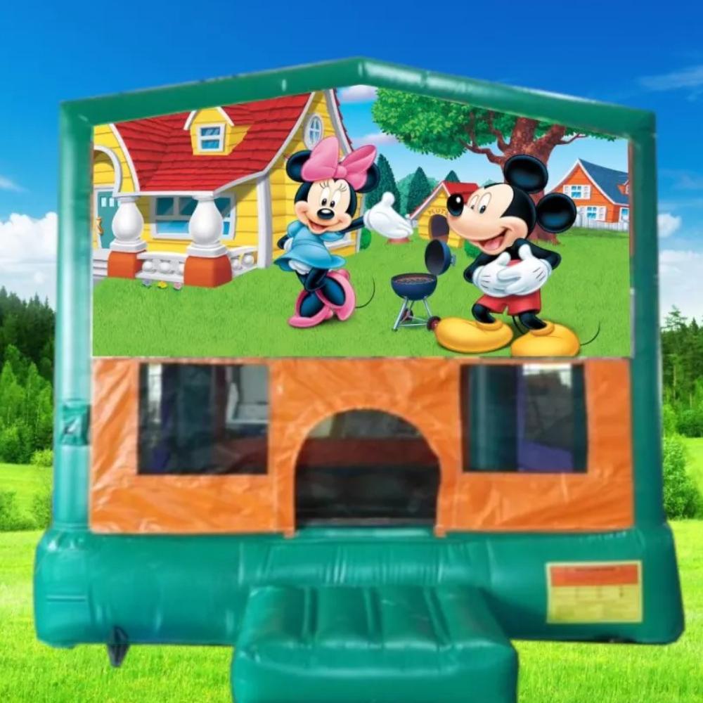 Mickey and Minnie Small Banner Jumping Castle