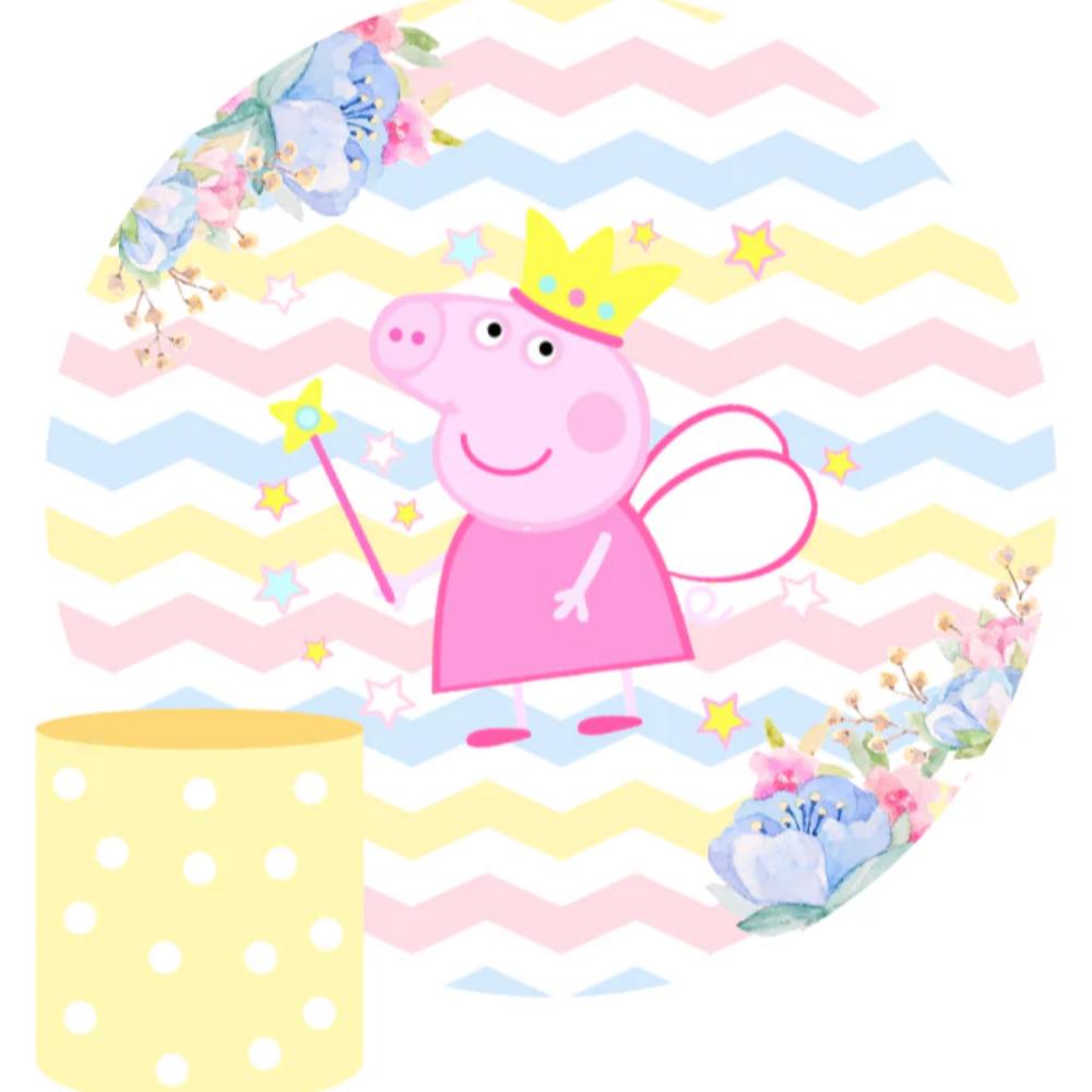 Peppa Pig Round Backdrop Package
