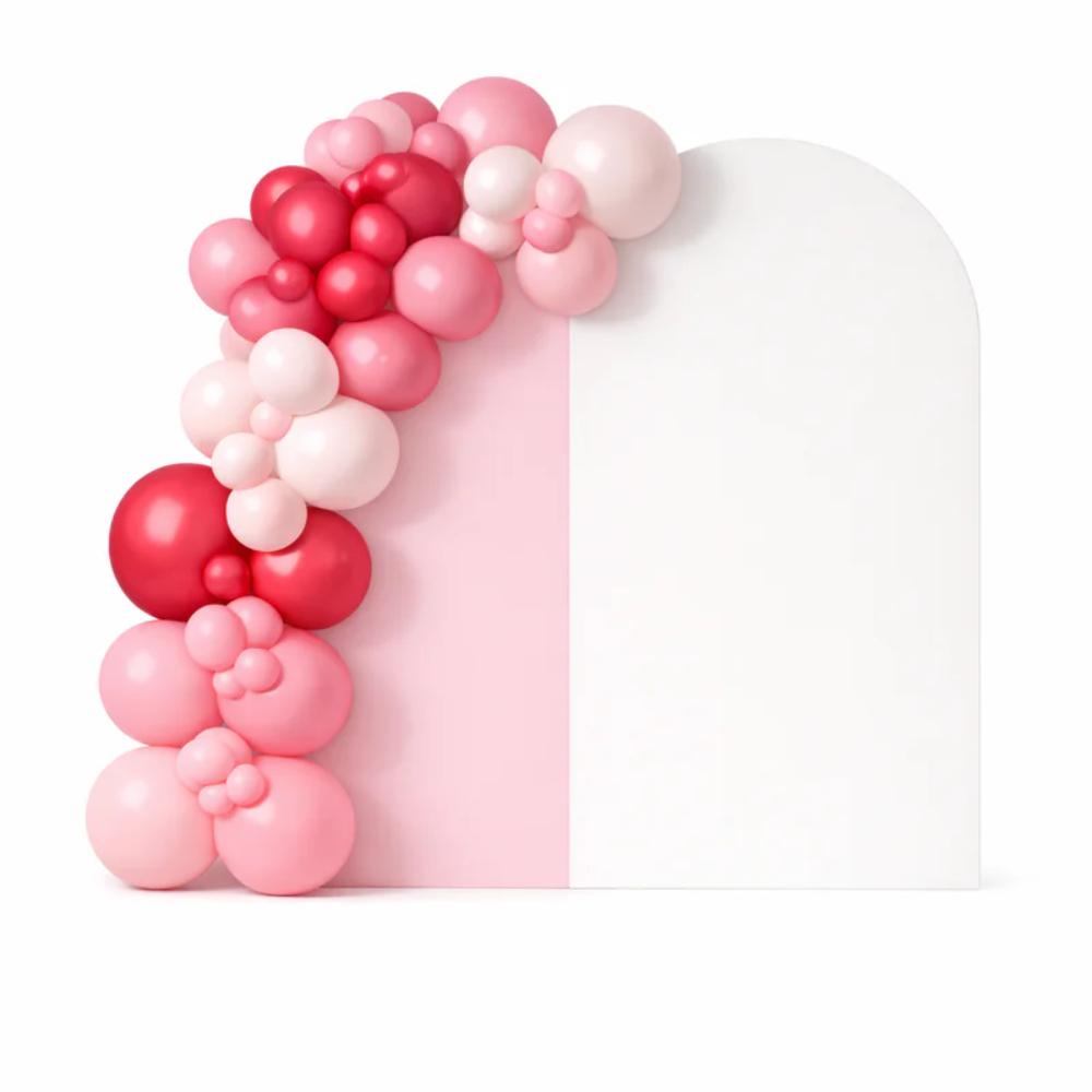 Double Arch Backdrop and Balloon Garland