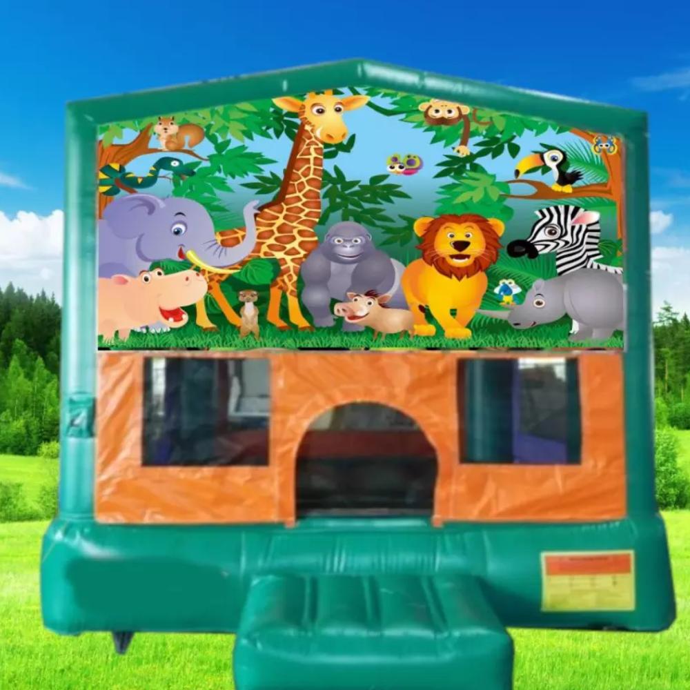 Jungle Theme Small Banner Jumping Castle