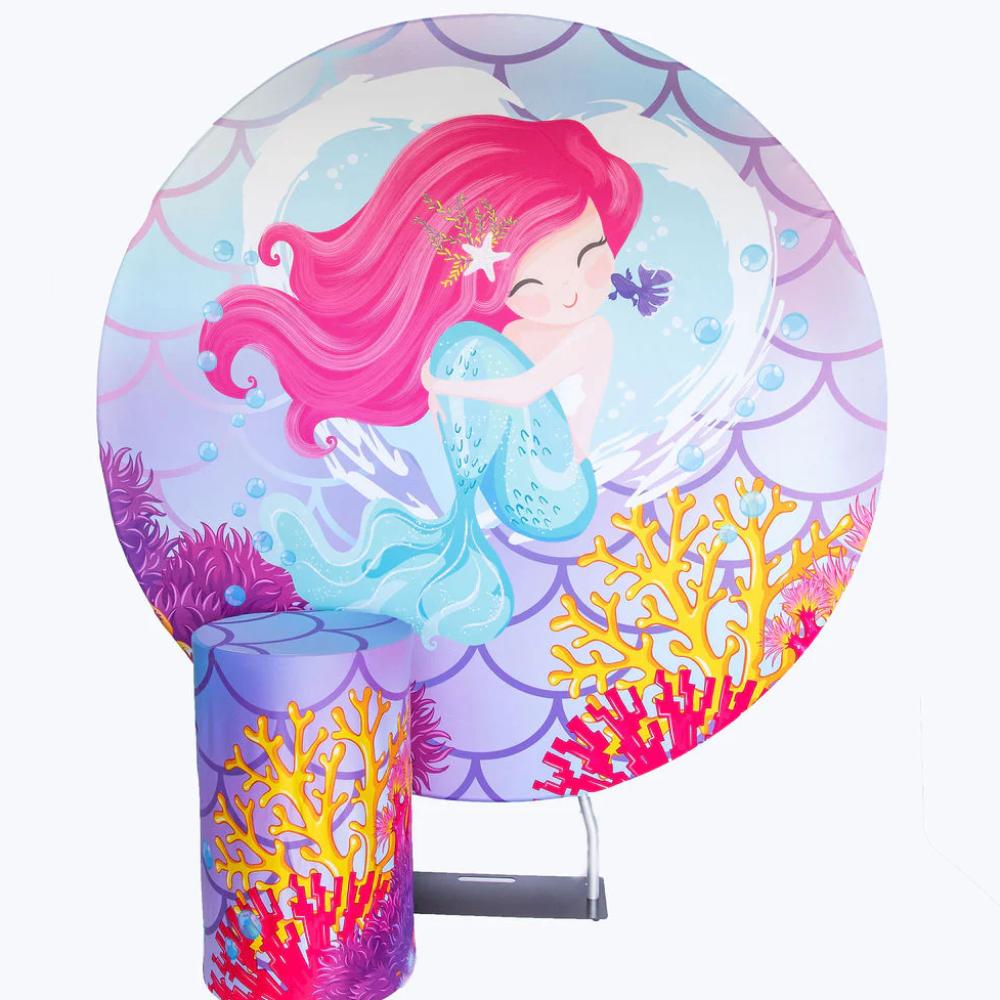 Mermaid Round Backdrop Package