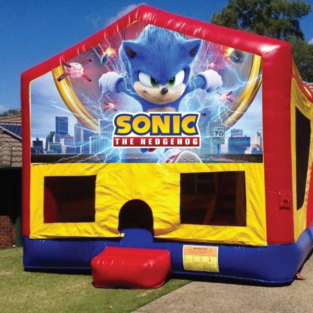 Sonic the Hedghog Medium Banner Jumping Castle