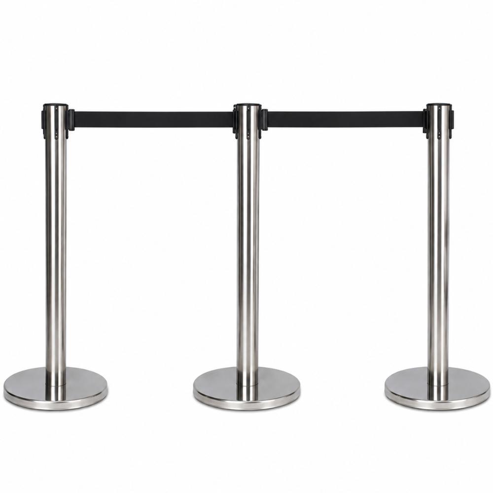 Tensa Barrier 2m Retractable Black Strap