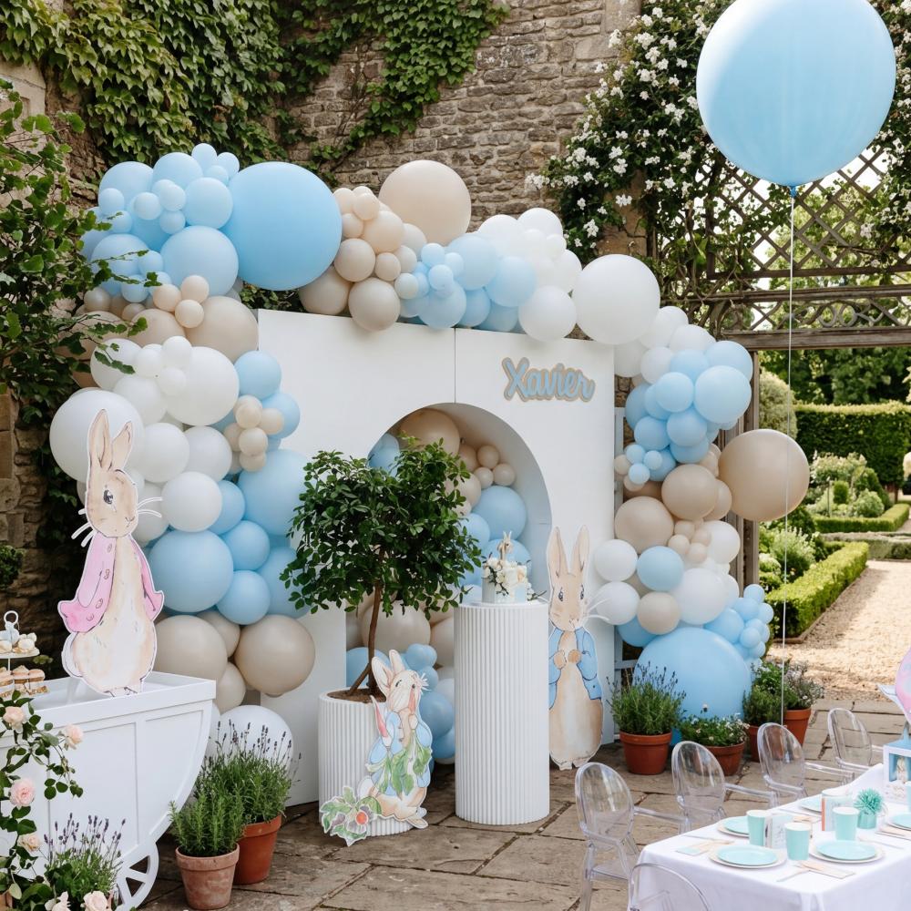Pre-Made 1m Balloon Garland - Sky Meadow