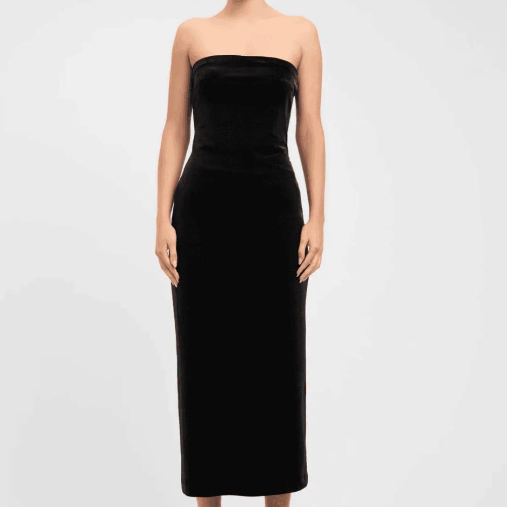 Kookai Fleur Strapless Dress - Black Sizes 6, 10