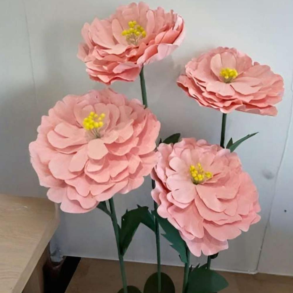 Marigold Large Freestanding Faux Flower - Pink