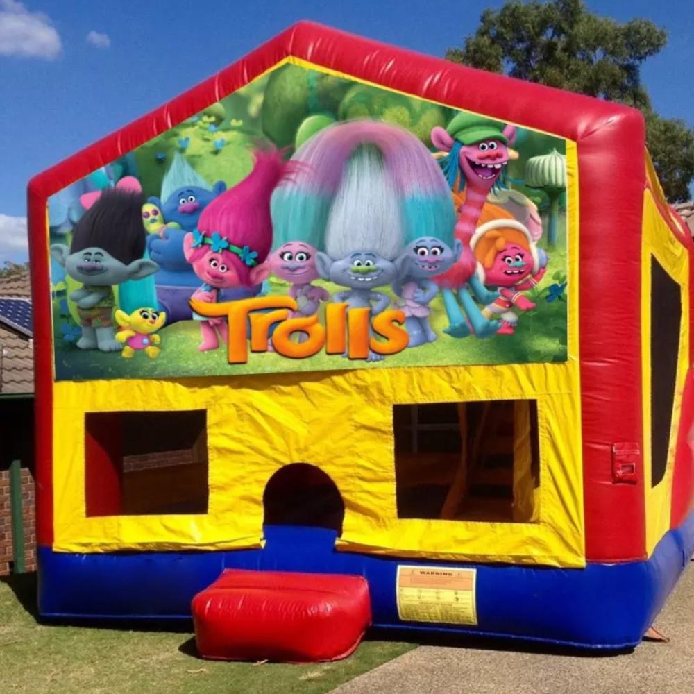 Trolls Medium Banner Jumping Castle