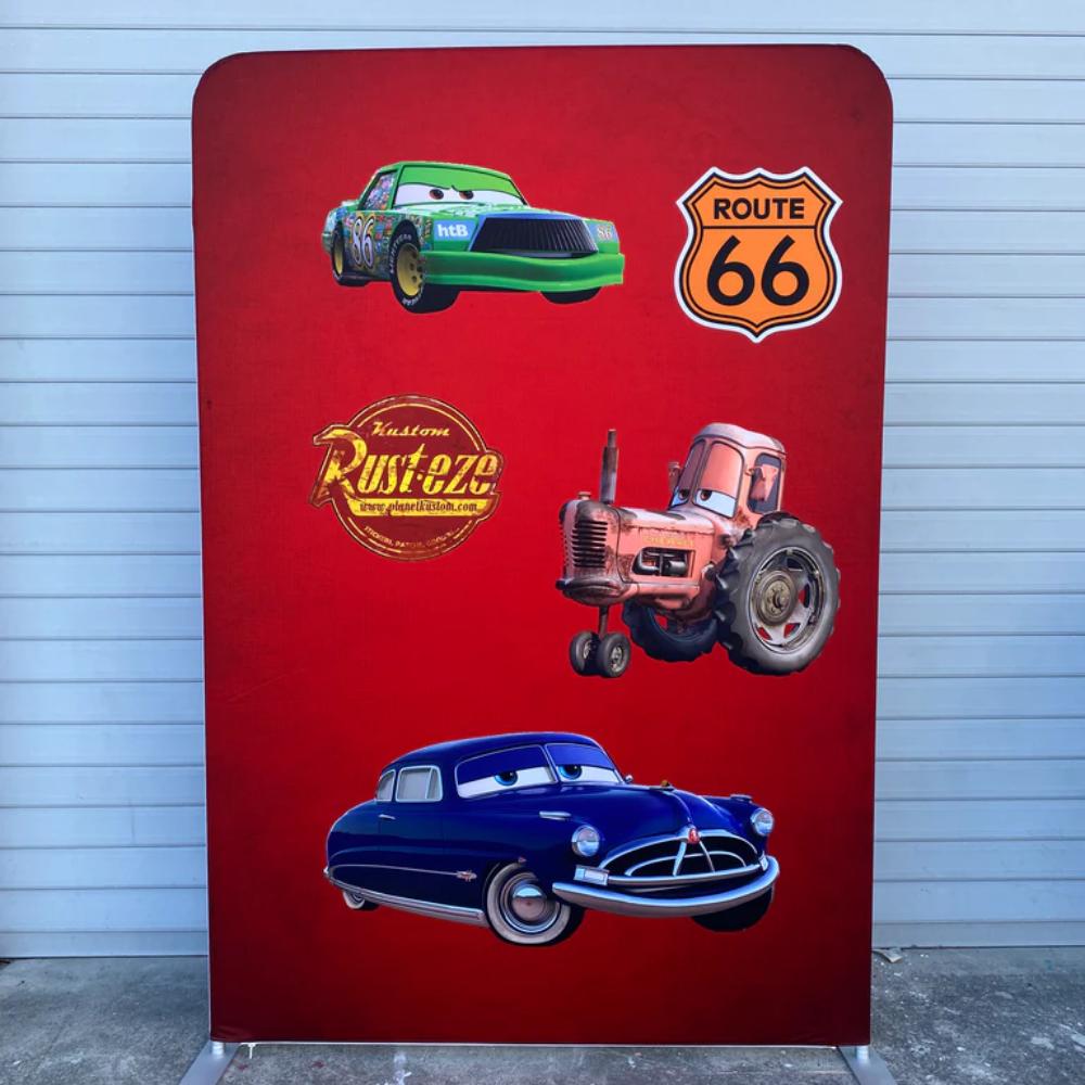 Chick Hick Cars Backdrop