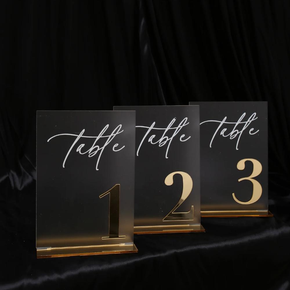 Julia Table Numbers - Gold