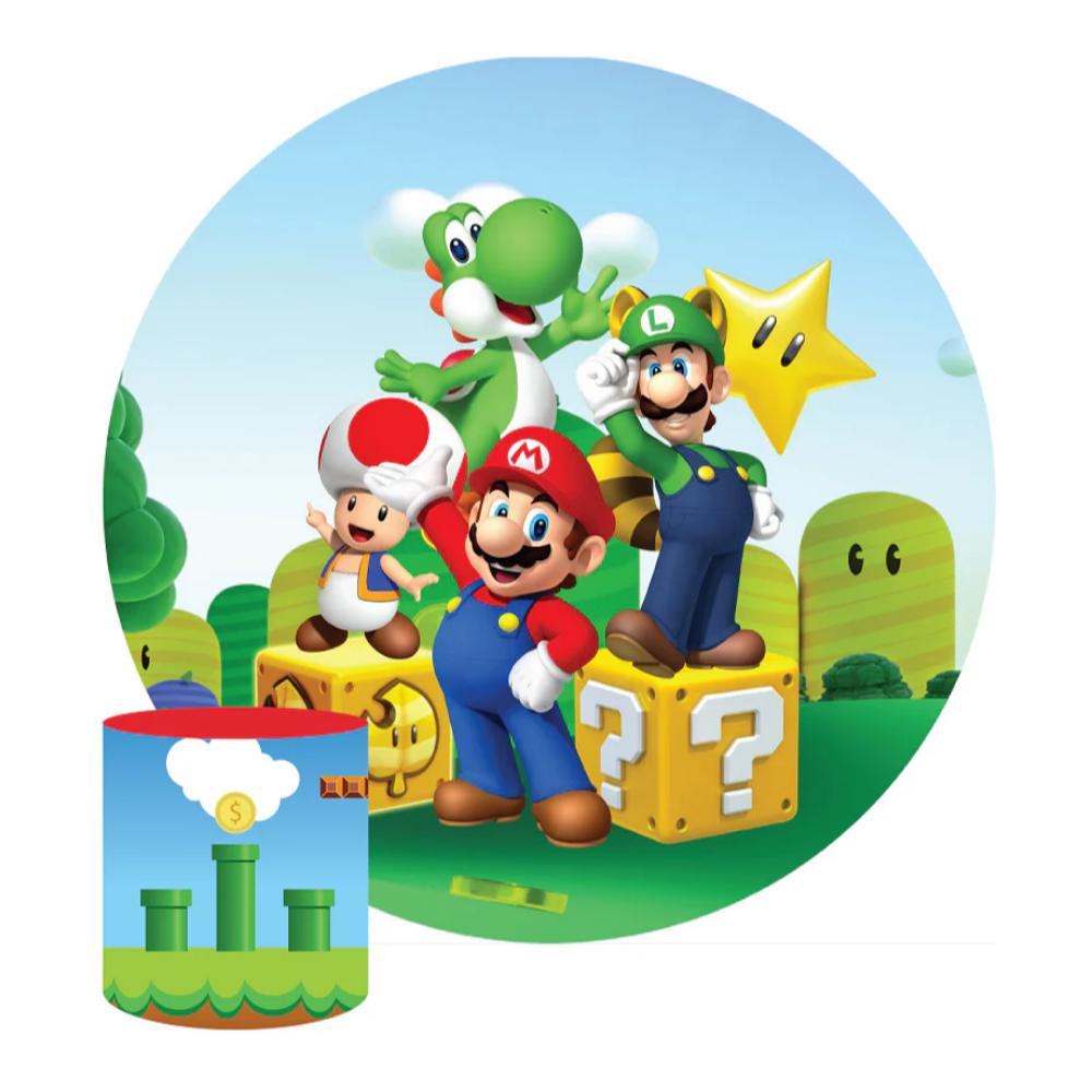 Supermario Round Backdrop Package