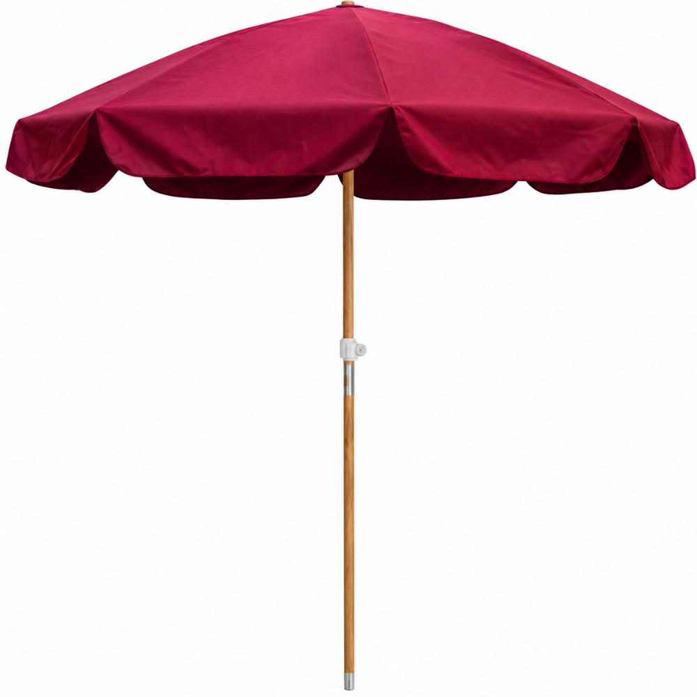 Umbrella - Beach Maroon Vinyl (1.8m width)