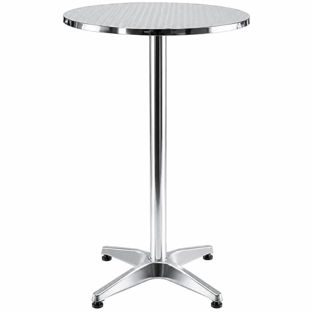 Table -  Dry Bar Cocktail Table Silver Leg, base and top - Premium