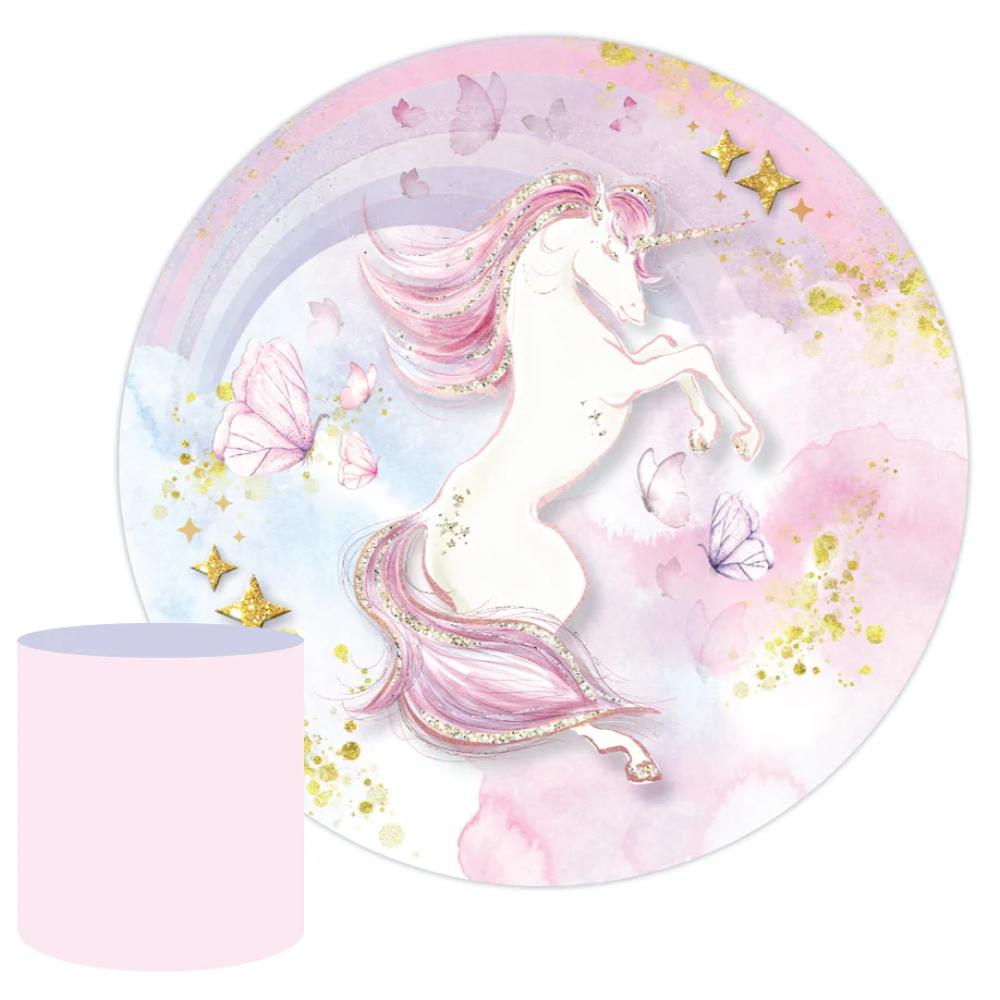 Unicorn Round Backdrop Package